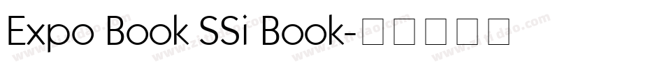Expo Book SSi Book字体转换